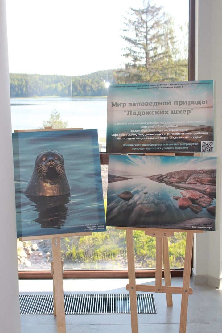 Выставка фоторабот "Мир заповедной природы "Ладожских шхер" в Ландшафтном отеле "Rantala"
