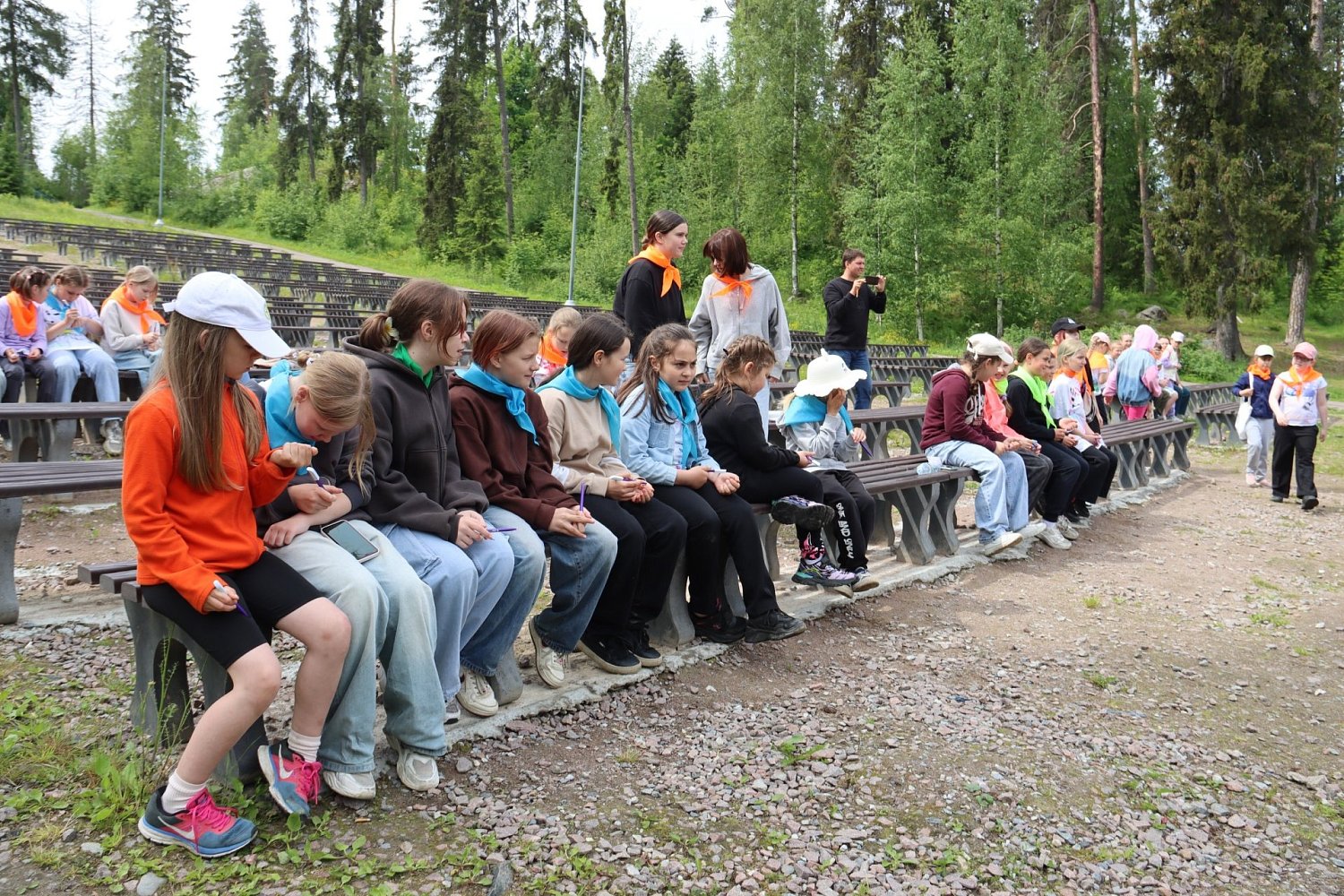 Лето, парк и "Ладожские шхеры"